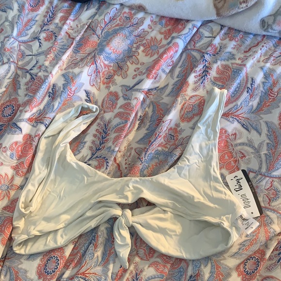 White Dippin' Daisies Bathing Suit Top - Picture 2 of 5